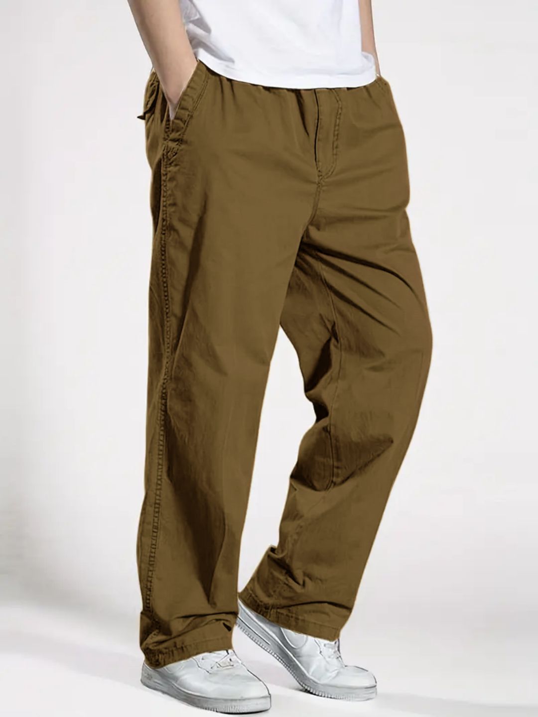 Premium Casual Cargo Trousers - Khaki