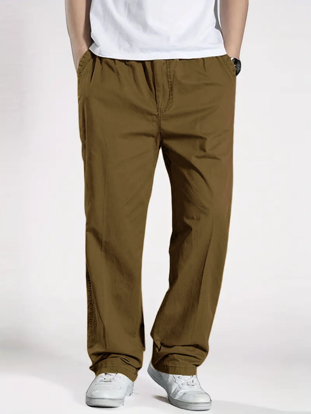 Premium Casual Cargo Trousers - Khaki
