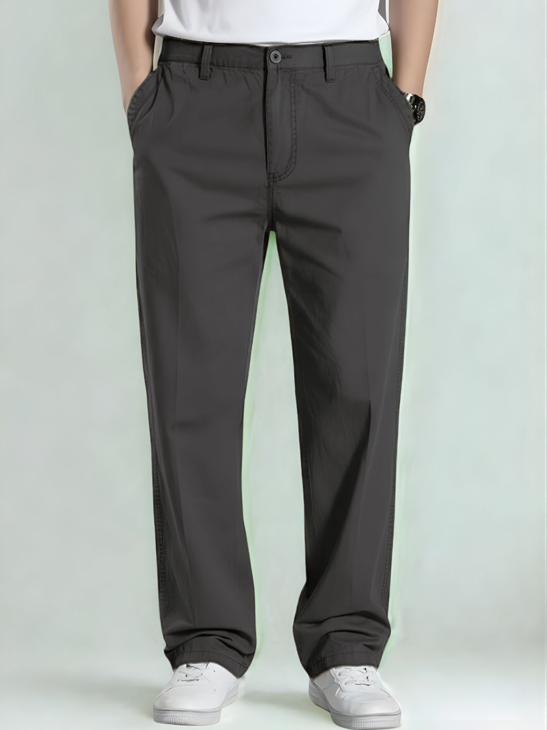 Premium Men's Cotton Pants Lycra - DGray