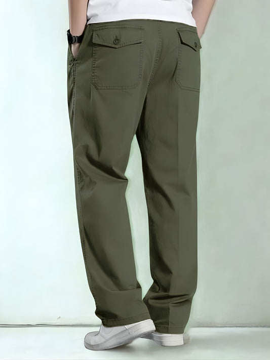 Premium Men's Cotton Pants - Olive