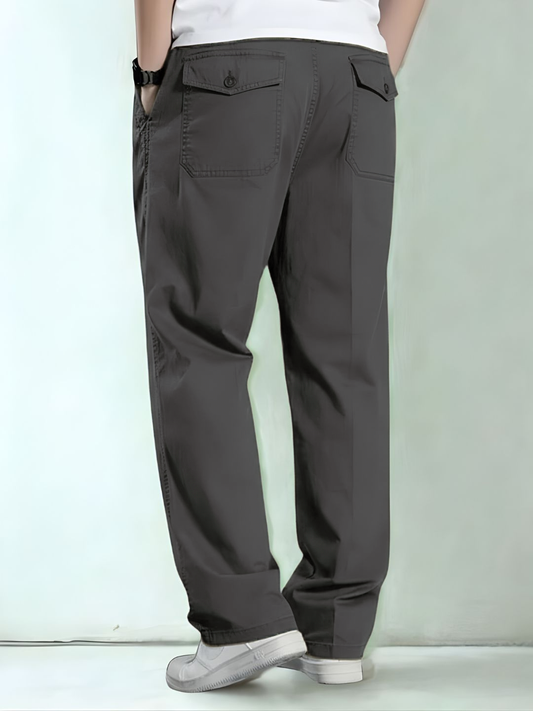Premium Men's Cotton Pants Lycra - DGray