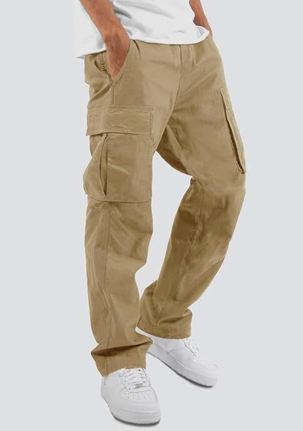 Men cargo pants with multiple pockets