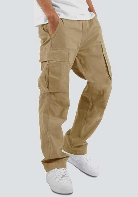 Men cargo pants with multiple pockets