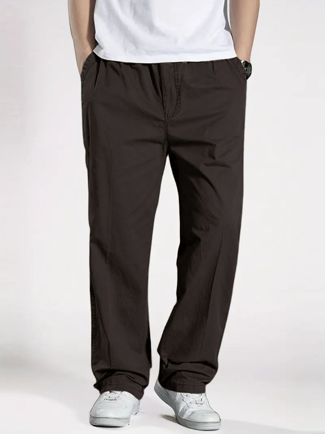Premium Casual Cargo Trousers - Coffee