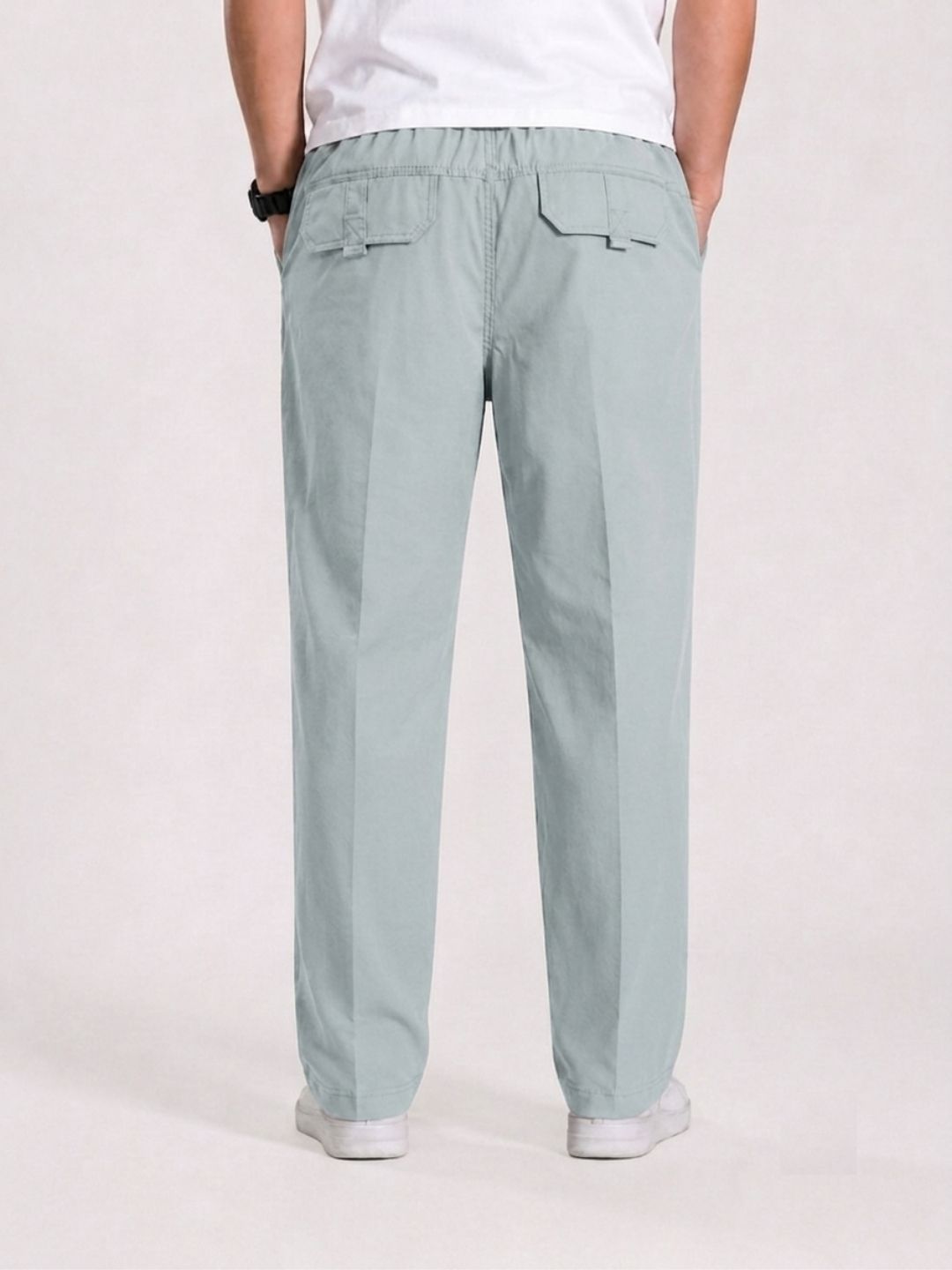 Premium Classic Cotton Trousers - LT SKY