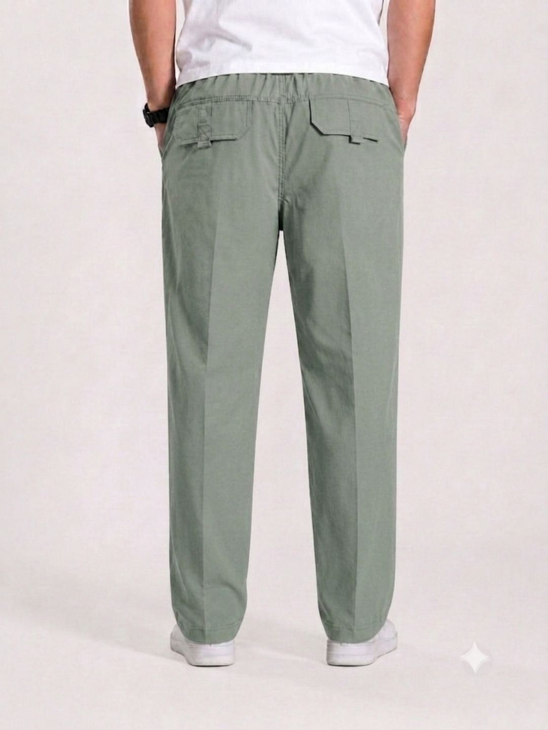 Premium Classic Cotton Trousers - D SKY