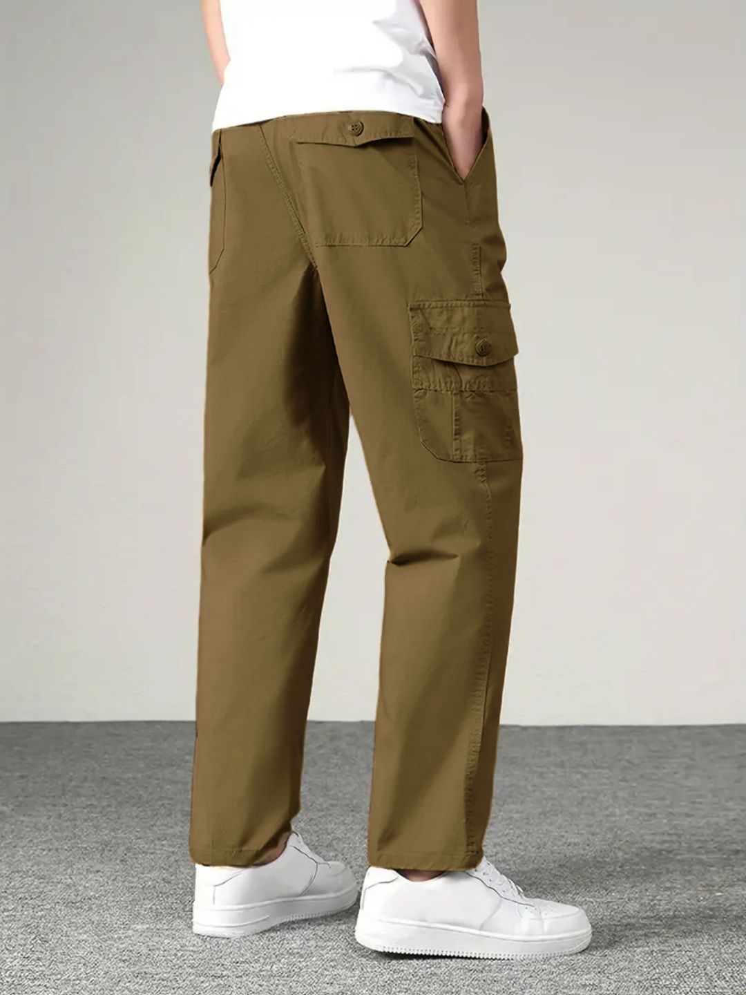 Premium Casual Cargo Trousers - Khaki