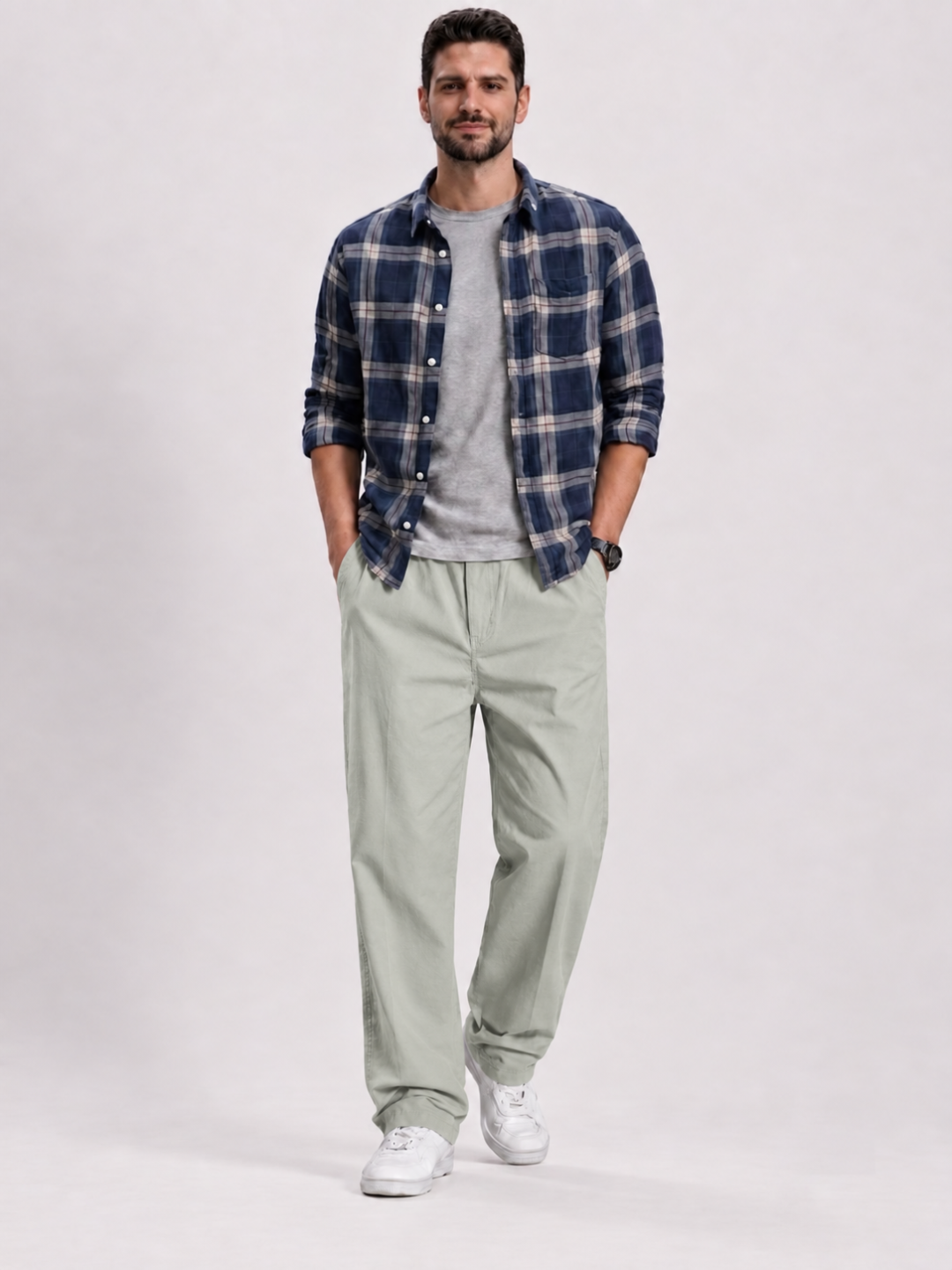 Premium Classic Cotton Trousers - L PISTA