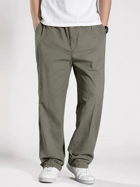 Premium Classic Cotton Trousers - Gray